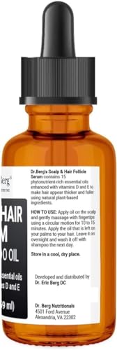 Dr Berg's (All In One) Hair Growth Serum w/Jojoba Oil & Castor Oil For Fuller Thicker Hair Dr. Berg NutritionalsBuy Supplements Australia