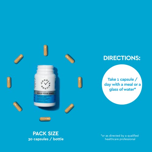 Build-Your-Joints (30 Vegetarian Capsules) - Knee Pain, Joint Pain, Pills, Treatment for Joints, Collagen GOOD ROUTINEBuy Supplements Australia