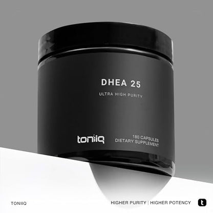 Toniiq Ultra High Strength DHEA Capsules - DHEA for Men and Ladies - 25mg Micronized ToniiqBuy Supplements Australia