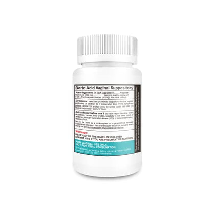 NutraBlast Boric Acid Vaginal Suppositories Complex w/Aloe Vera & FOS Prebiotic Enhancer NutraBlastBuy Supplements Australia