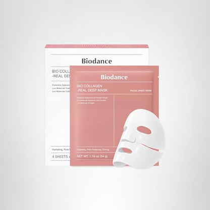 BIODANCE Bio-Collagen Real Deep Mask, Hydrating Overnight Hydrogel Face Mask