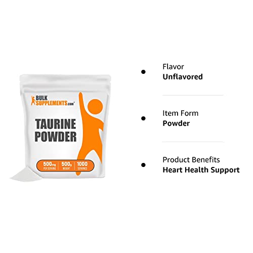 BULKSUPPLEMENTS.COM Taurine Powder - Taurine Supplement, Taurine 2000mg BULKSUPPLEMENTS.COMBuy Supplements Australia