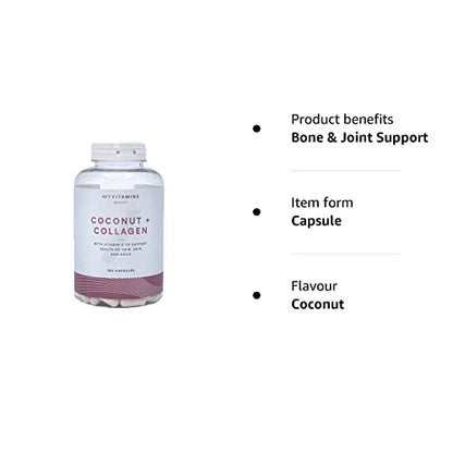 Coconut + Collagen (180 Capsules) - Myvitamins MyVitaminsBuy Supplements Australia