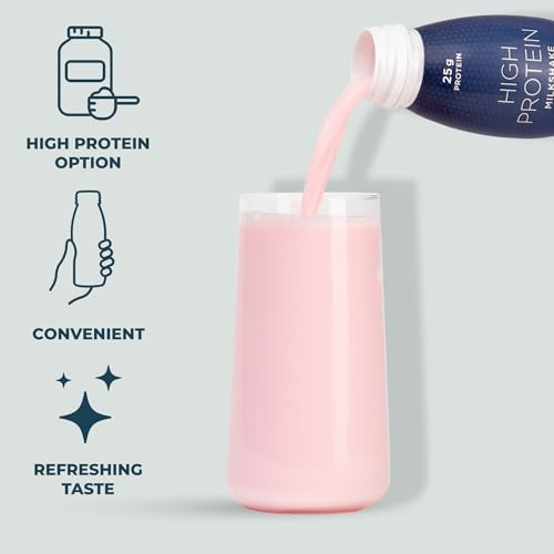 Kinetica Ready-to-Drink Protein Shake, 12 X 330mls, 165 cals, 25g Protein per Bottle, Low Fat (Strawberry) KineticaBuy Supplements Australia