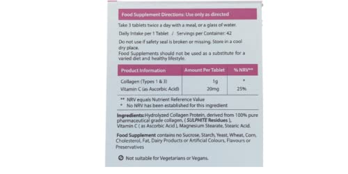AHS Super Collagen Plus C Tablets - Pack of 250 Tablets (Also 120 + 90 Counts) 3 Sizes! 6000MG PER AHSBuy Supplements Australia