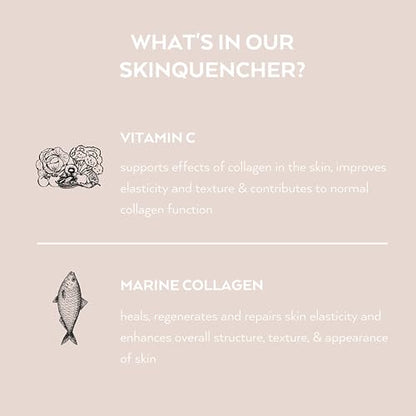 Simone Thomas Wellness, SkinQuencher Marine Collagen with Vitamin C, Food Supplement 60 Capsules Simone Thomas WellnessBuy Supplements Australia
