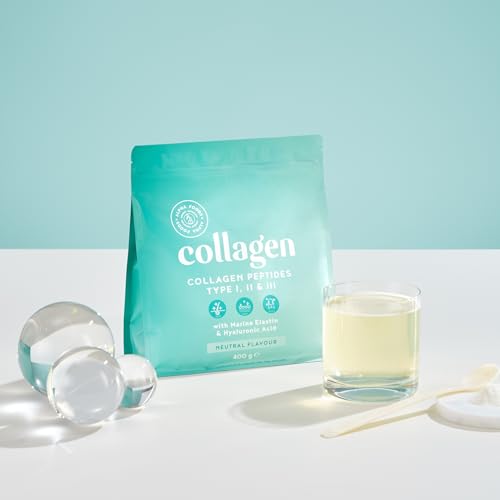 Collagen Powder with Hyaluronic Acid 400g - Collagen Peptides Supplement + Amino Acids Alpha FoodsBuy Supplements Australia