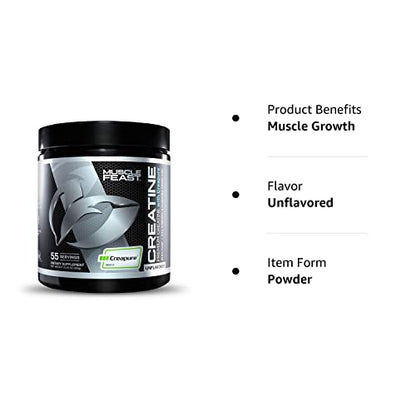 Muscle Feast Creapure Creatine Monohydrate Powder for Muscle Growth Nutritional Muscle FeastBuy Supplements Australia