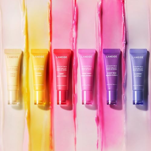 LANEIGE Lip Glowy Balm, Berry: Sheer Tinted Lip Moisturizer with Shea Butter, for Hydrating Shine & Soft Lips