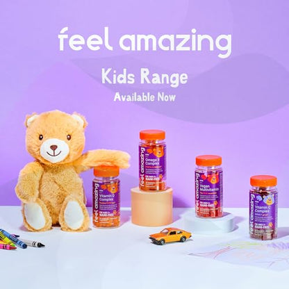 Feel Amazing Bone & Joint Complex Gummies - with Calcium, Vitamin D3 & Marine Collagen - 60 Grapefruit-Flavored Gummies - 30-Day Supply (1) Feel AmazingBuy Supplements Australia