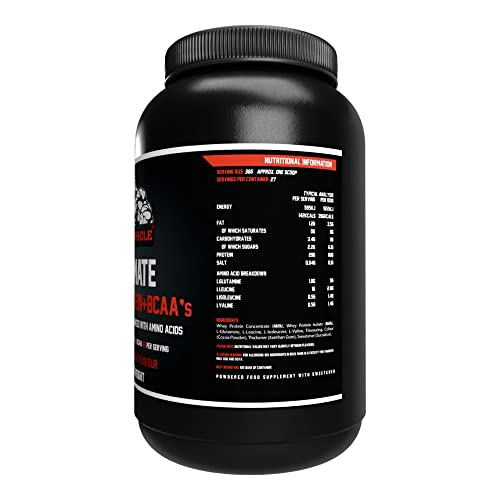 Ultimate Whey Protein + BCAA’s Powder, Premium High Protein Isolate, Enhance Lean Muscle Mass and Recovery, 1kg I AM MUSCLEBuy Supplements Australia