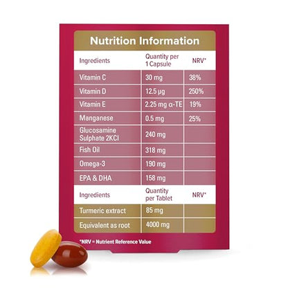 Seven Seas JointCare Supplex & Turmeric, With Glucosamine, Omega-3, Vitamins C and D Seven SeasBuy Supplements Australia