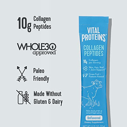 Vital Proteins Collagen Peptides Powder Supplement Travel Packs, Hydrolyzed Collagen Vital ProteinsBuy Supplements Australia
