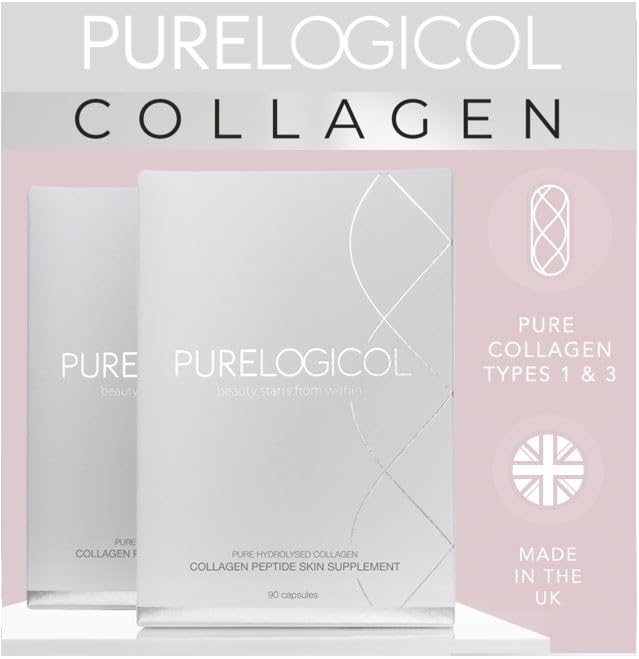 Collagen Tablets, Best Hydrolysed Protein Peptide Skin Supplement - 90 x Collagen Capsules x 800mg PurelogicolBuy Supplements Australia
