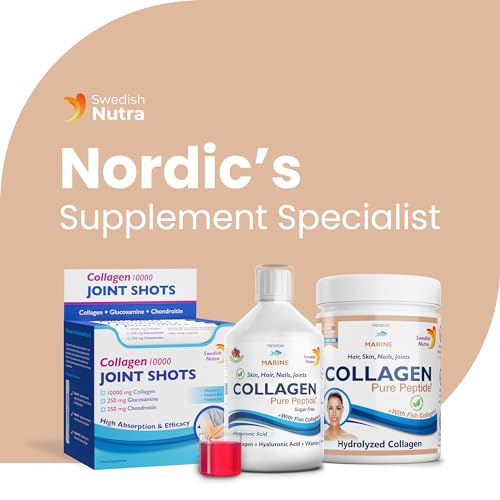Swedish Nutra Powder Marine Collagen - Pack of 300g, 30 Day Supply | Minimize Fine Lines, Wrinkles & Improve Skin Elasticity | High Absorption Rate Swedish NutraBuy Supplements Australia