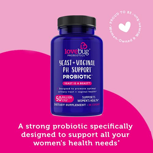 Lovebug Yeast + Vaginal pH Support | Clinically Studied Ingredients for Yeast & UTIs lovebug PROBIOTICSBuy Supplements Australia
