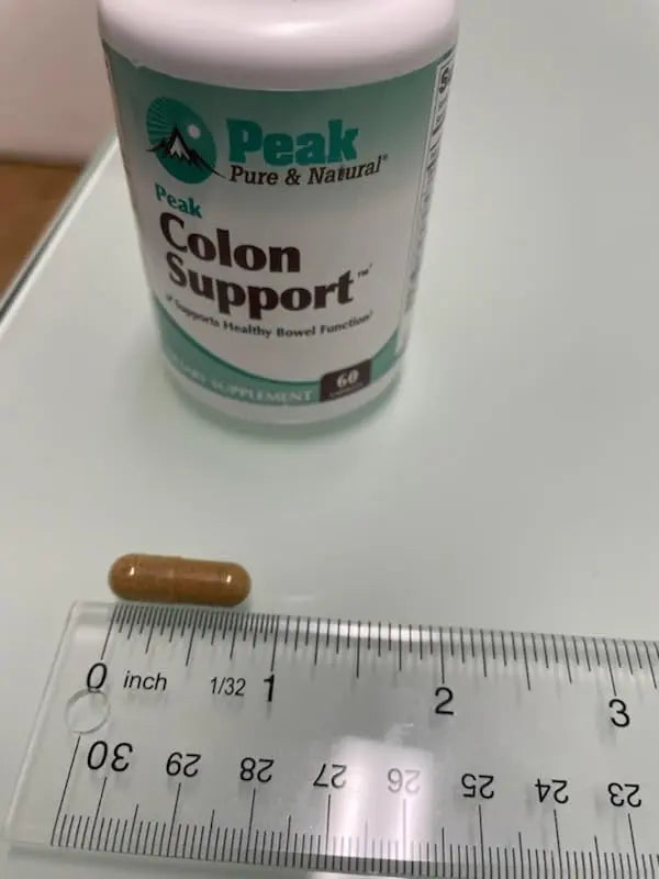 Peak Pure & Natural Colon Support - Colon Cleanse and Detox Supplement for Digestive Health - Gut Health Support with Inulin and Senna Leaf Extracts - with Fiber, Prebiotics, and Probiotics - 1 Pack Peak Pure & NaturalBuy Supplements Australia