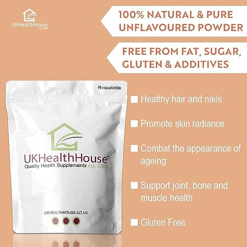 250g UKHealthHouse Collagen Powder, Bovine Collagen Peptides Powder UKHealthHouseBuy Supplements Australia