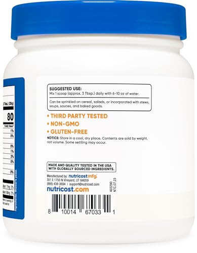 Nutricost Brewers Yeast Powder 1LB (16oz) - Non-GMO, Vegetarian Friendly NutricostBuy Supplements Australia