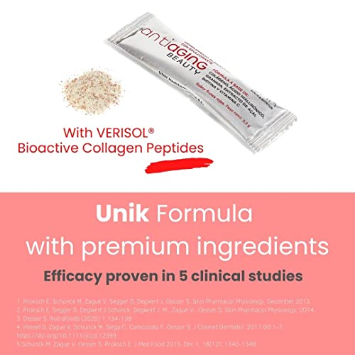 Unik Antiaging Beauty | Hydrolysed Collagen VERISOL (5 Clinical Studies) with Hyaluronic Acid UN 1K HEALTH & NUTRITIONBuy Supplements Australia