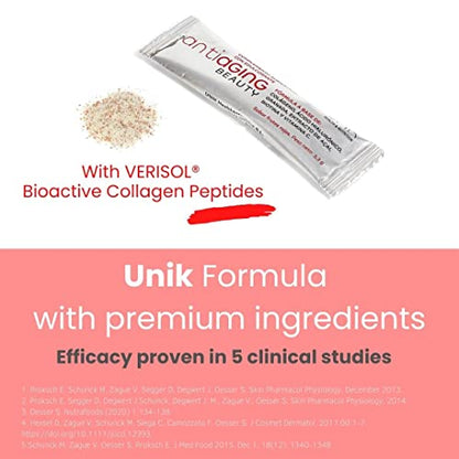 Unik Antiaging Beauty | Hydrolysed Collagen VERISOL (5 Clinical Studies) with Hyaluronic Acid UN 1K HEALTH & NUTRITIONBuy Supplements Australia