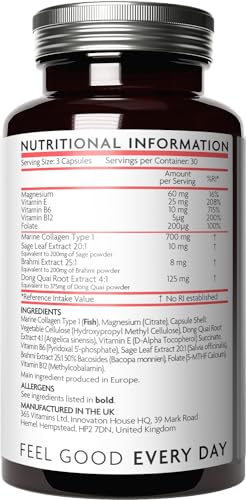Premium Advanced Collagen Capsules for Menopause and Perimenopause – Collagen V VitaminiBuy Supplements Australia