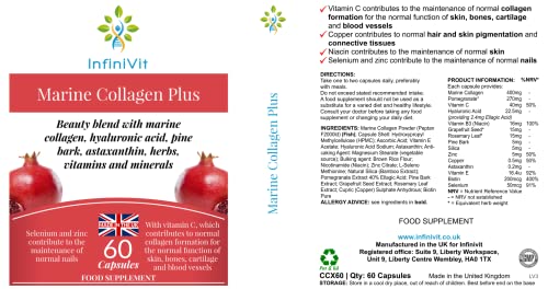 InfiniVit Marine Collagen Plus Blend Capsules - Hair Growth Enhancer with Enriched Vitamin C and Vitamin E InfiniVitBuy Supplements Australia