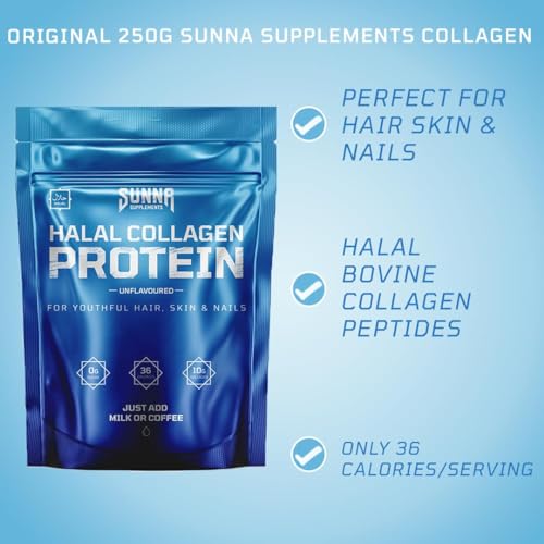 SUNNA SUPPLEMENTS - Halal Bovine Collagen Protein Powder for Hair, Skin, Nails and Joints SUNNA SUPPLEMENTSBuy Supplements Australia