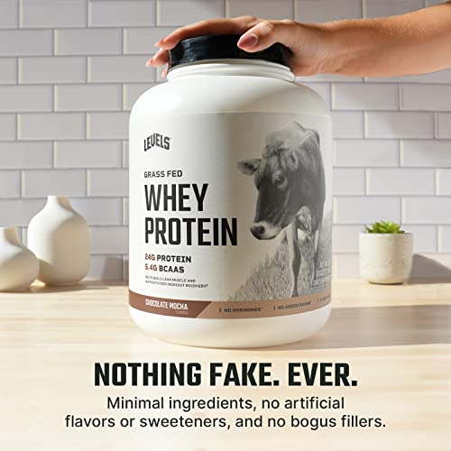 Levels Grass Fed 100% Whey Protein, No Hormones, Chocolate Mocha, 5LB Levels NutritionBuy Supplements Australia