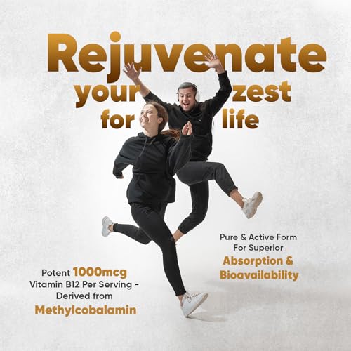 Vitamin B12 Tablets High Strength – 1000mcg Vegan B12 Supplement – 450 Pure Methylcob WeightWorldBuy Supplements Australia