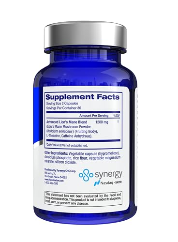 Focus Factor Lions Mane Plus, Advanced Nootropic with L-Theanine, Caffeine, Focus and Energy (60 Count) Focus FactorBuy Supplements Australia