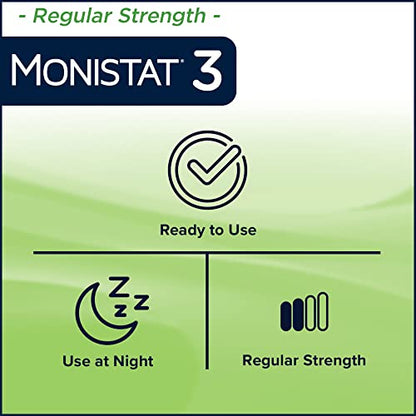 Monistat 3 Day Yeast Infection Treatment for Women, 3 Miconazole Pre-Filled Cream Applicators, 1 Pack MonistatBuy Supplements Australia