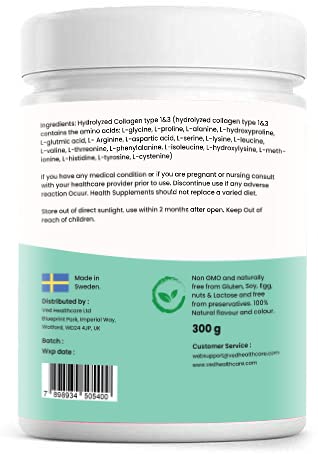 Collagen Peptides Powder Supplement, Support Joint, Bone, Skin, Muscles, Hair, Nail Growth VedBuy Supplements Australia