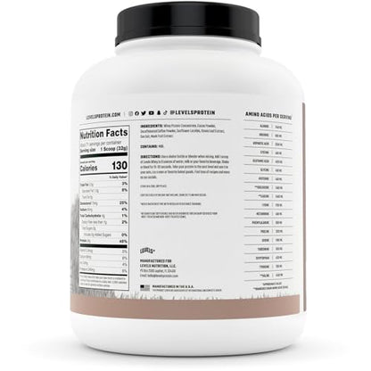 Levels Grass Fed 100% Whey Protein, No Hormones, Chocolate Mocha, 5LB Levels NutritionBuy Supplements Australia