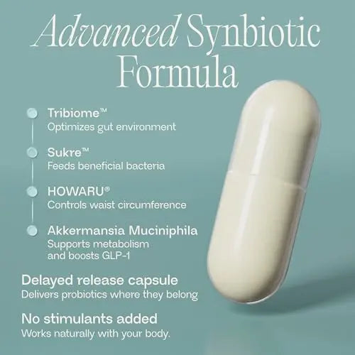 BIOMA GLP-1 Booster - Natural Appetite Control Supplement with Clinically Proven Probiotics, Prebiotics & Postbiotics - Support Weight Management & Satiety, (60 Capsules - 30 Day Supply) BIOMABuy Supplements Australia