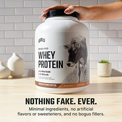 Levels Grass Fed 100% Whey Protein, No GMOs, Chocolate Peanut Butter, 5LB Levels NutritionBuy Supplements Australia