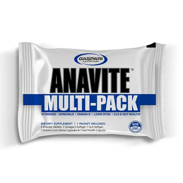 Gaspari Nutrition Anavite, Full Spectrum Multi-Vitamin Packs, Anavite Multivitamins, CLA, Omega 3s, Proven Gut, and Proven Liver Detox Gaspari Nutrition
