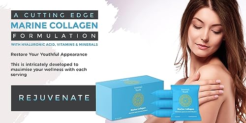 Marine Collagen Powder 10000mg with Hyaluronic Acid Biotin and Vitamin C A D3 E - Collagen Internal YouthBuy Supplements Australia