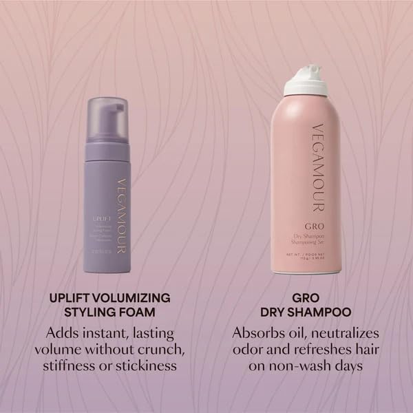 VEGAMOUR UPLIFT and Refresh Kit | Volumizing Dry Shampoo Spray Formulated Without Benzene, Supports Thicker Fuller Looking Hair | $50 Value VEGAMOURBuy Supplements Australia