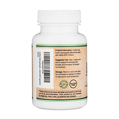 Uridine Monophosphate - Third Party Tested (Choline Enhancer, Beginner Nootropic) Double Wood SupplementsBuy Supplements Australia