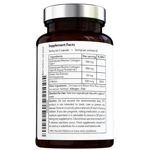 Advanced Collagen Complex - Hydrolised Marine Collagen (Type I) + Hydrolised Bovine Grass Vital HavenBuy Supplements Australia