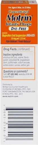 Motrin and Zarbee’s Essentials for Infants Infants' Concentrated Liquid Medicine Drops with Ibuprofen and Zarbee's Baby Coughⱡ Syrup + Immune with Organic Agave + Zinc MotrinBuy Supplements Australia