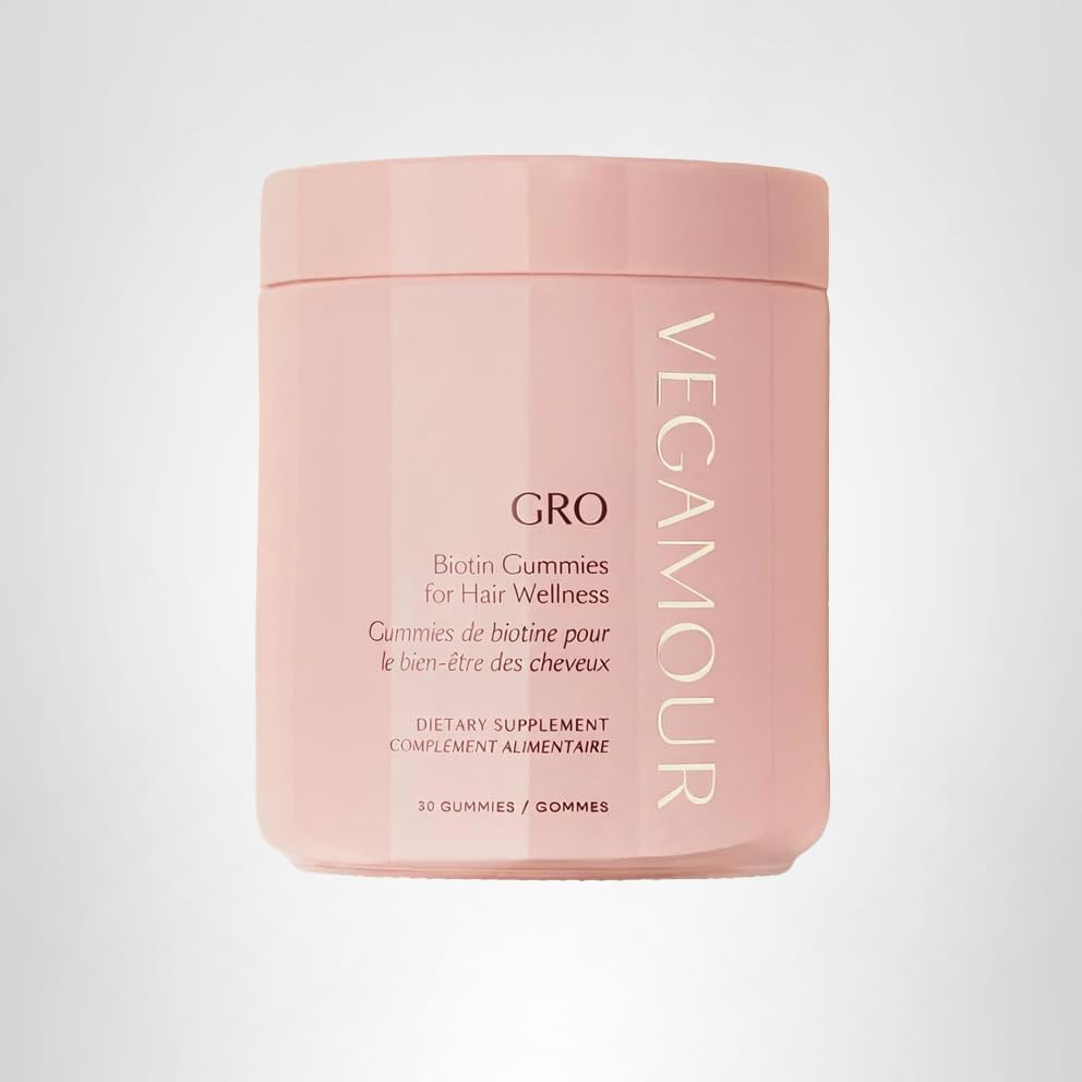 VEGAMOUR GRO Biotin Gummies, Strawberry Flavor with 5000 mcg Biotin, Supports Healthy Hair Vegan Gummies with Vitamins A, B, C, E, B-12 & More, 30 Ct VEGAMOURBuy Supplements Australia