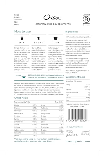 Ossa Certified Grassfed Collagen Peptides Powder-Supplement for Joint, Gut, Hair, Skin & Nails OssaBuy Supplements Australia