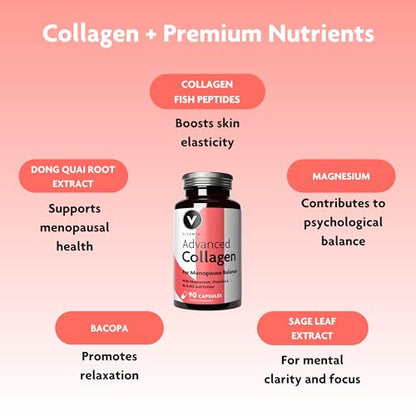 Premium Advanced Collagen Capsules for Menopause and Perimenopause V VitaminiBuy Supplements Australia