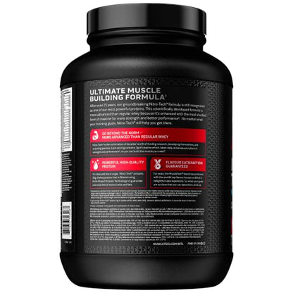 MuscleTech NitroTech Whey Protein Powder, Muscle Maintenance & Growth, Whey Isolate Protein MuscletechBuy Supplements Australia