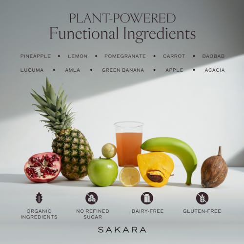 SAKARA Fiber Super Powder - Pineapple Flavor Prebiotic Fiber Powder, High Fiber SAKARABuy Supplements Australia
