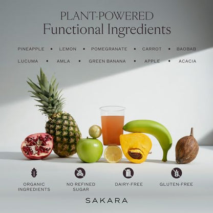SAKARA Fiber Super Powder - Pineapple Flavor Prebiotic Fiber Powder, High Fiber SAKARABuy Supplements Australia
