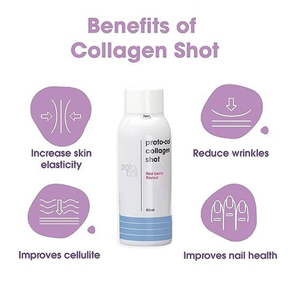 Proto-col, Women’s Liquid Collagen Drink, 10 Shots of Type 1 and 3 Collagen for Body Proto-ColBuy Supplements Australia