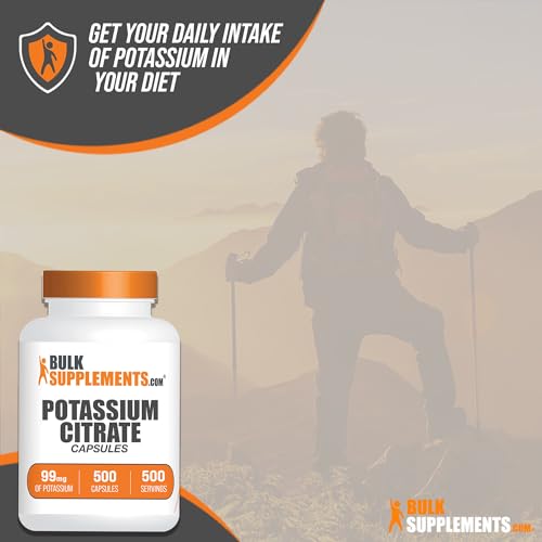 BulkSupplements.com Potassium Citrate Capsules - Potassium Supplement, Potassium BULKSUPPLEMENTS.COMBuy Supplements Australia